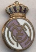 футбол.клуб Реал Мадрид (Испания) ЭМАЛЬ СТАРЫЙ /Real Madrid,Spain football badge