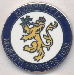 Олдерни,федерация футбола(не-ФИФА)5 ЭМАЛЬ/Alderney football federation pin badge