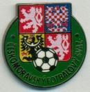 Чехия, федерация футбола, №2, ЭМАЛЬ / Czech football federation enamel pin badge