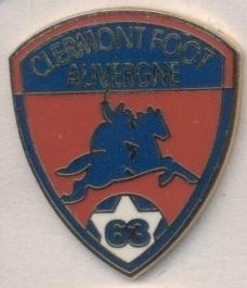 футбол.клуб Клермон (Франция) ЭМАЛЬ / Clermont Foot 63,France football pin badge