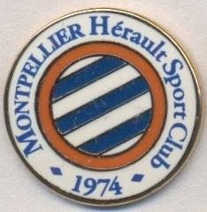 футбольный клуб Монпелье (Франция)2 ЭМАЛЬ /Montpellier HSC,France football badge