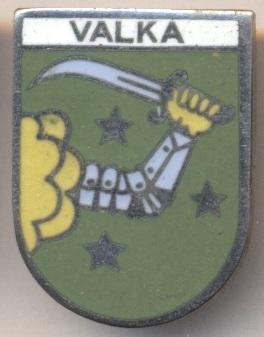 герб город Валка (Латвия), ЭМАЛЬ / Valka town, Latvia coat-of-arms enamel badge