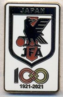 Япония,федерация футбола,юбилей 100,№1 ЭМАЛЬ/Japan football federation pin badge