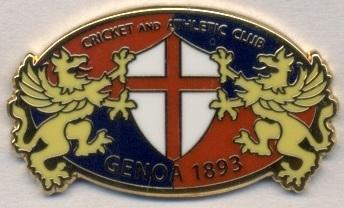 футбол.клуб Дженоа (Италия)4 ЭМАЛЬ / Genoa C&AC,Italy football replica pin badge