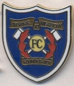 футбол.клуб Эрвин Мэдоу (Шотландия)ЭМАЛЬ /Irvine Meadow FC,Scotland football pin