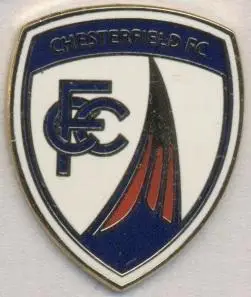 футбол.клуб Честерфілд (Англія)2 ЕМАЛЬ / Chesterfield FC, England football pin