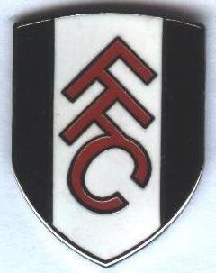 футбол.клуб Фулхем (Англія) ЕМАЛЬ більший / Fulham FC,England football pin badge