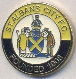 футбол.клуб Сент-Олбанс (Англія)ЕМАЛЬ /St.Albans City,England football pin badge