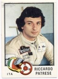 наклейка Формула-1 Р.Патрезе (Італія)2 /Riccardo Patrese,Italy F-1 pilot sticker