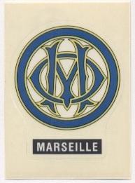наклейка футбол Олімпік Марсель (Франція) / Olymp.Marseille, France logo sticker