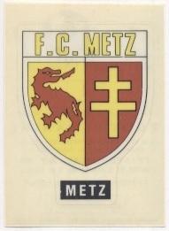 наклейка футбол Мєц (Франція) / FC Metz, France football club logo sticker