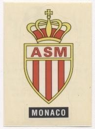 наклейка футбол Монако (Франція) / AS Monaco, France football logo sticker