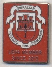 Гібралтар, федерація футболу, №1 ЕМАЛЬ / Gibraltar football federation pin badge