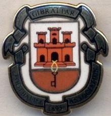 Гібралтар,федерація футболу,офіц. ЕМАЛЬ /Gibraltar football federation pin badge