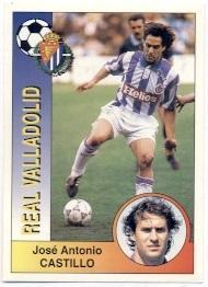 наклейка футбол Кастільйо (Іспанія /JA.Castillo, Valladolid,Spain player sticker