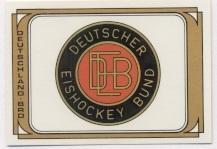 наклейка ФРН, федерація хокею / Germany-FRG ice hockey federation logo sticker