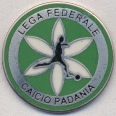 Паданія,федерація футболу(не-ФІФА)2 ЕМАЛЬ /Padania football federation pin badge