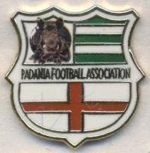 Паданія,федерація футболу(не-ФІФА)3 ЕМАЛЬ /Padania football federation pin badge