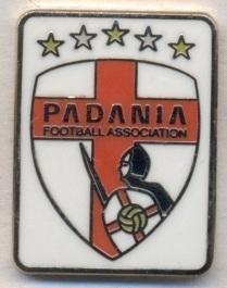 Паданія,федерація футболу(не-ФІФА)4 ЕМАЛЬ /Padania football federation pin badge