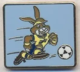 Чемпіонат Європи 1992, талісман,№4 ЕМАЛЬ / Euro 1992 football mascot pin badge