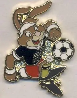 Чемпіонат Європи 1988, талісман,№1 ЕМАЛЬ / Euro 1988 football mascot pin badge