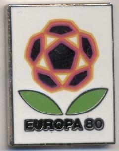Чемпіонат Європи 1980 (Італія) лого ЕМАЛЬ / Euro 1980 football logo pin badge