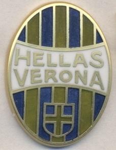 футбол.клуб Верона (Італія)ЕМАЛЬ випуклий /Hel.Verona,Italy football replica pin