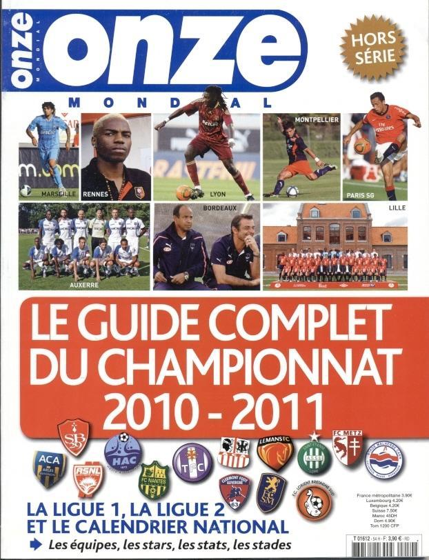 Франція,чемп-т 2010-11,спецвидання Онз/Onze Mondial France football season guide