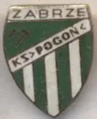футбол.клуб Погонь Забже (Польща) ЕМАЛЬ / KS Pogon Zabrze, Poland football badge