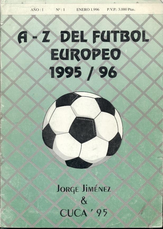книга Європа футболісти 1995-96 / J.Jimenez. European football players book