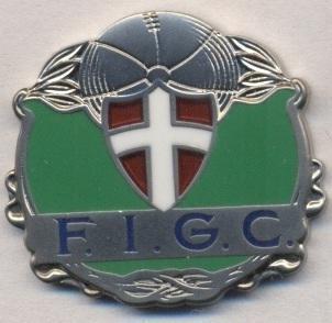 Італія,'давня' федерація футболу №1 ЕМАЛЬ /Italy football federation replica pin