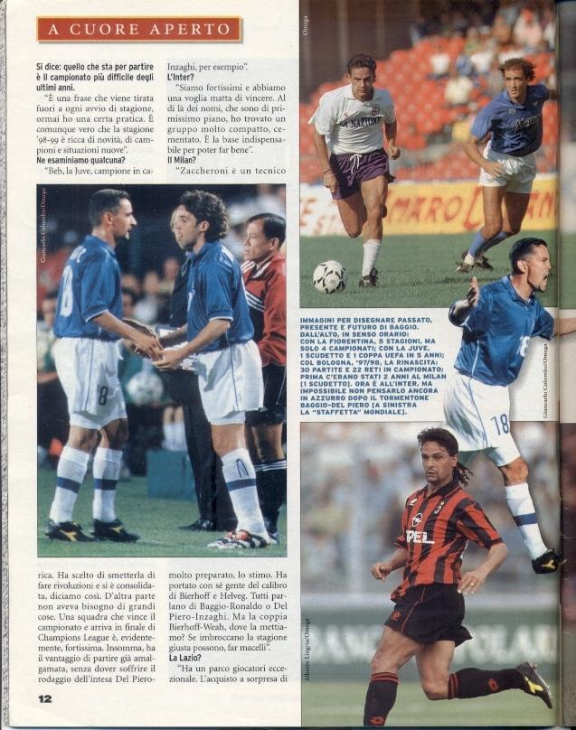 Італія, чемпіонат 1998-99, спецвидання Gazzetta dello Sport Italy season preview 2