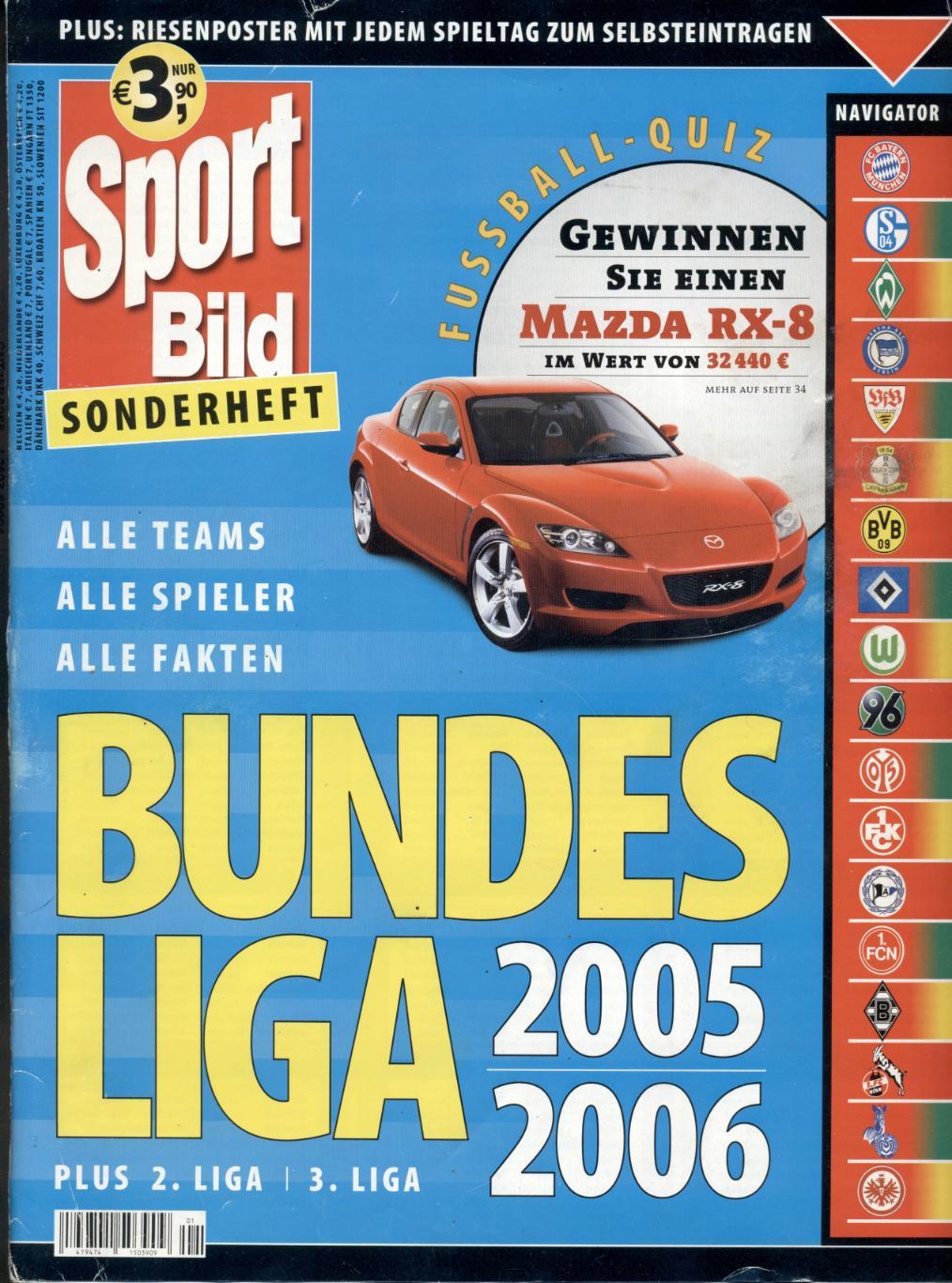 Німеччина, Чемпіонат 2005-06, спецвидання Sport Bild Bundesliga season preview