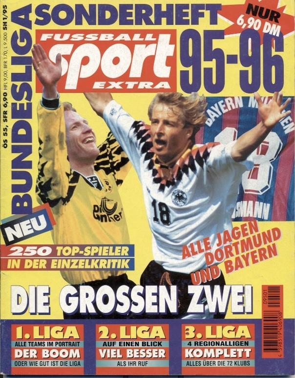 Німеччина, Чемп-т 1995-96, спецв. Fussball Sport Extra Bundesliga season preview