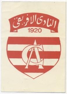 наклейка футбол Клуб Африкен (Туніс /Club Africain,Tunisia football logo sticker