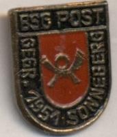 футбол.клуб Пост Зоннеберг (Німеч.)важмет /Post Sonneberg,Germany football badge