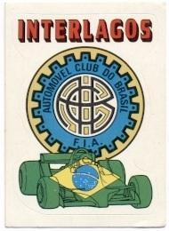 наклейка Ф-1 Формула-1 авто-клуб Бразилія / Formula F-1 Brazil auto club sticker