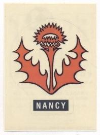 наклейка футбол Нансі (Франція) / AS Nancy-Lorraine,France football logo sticker