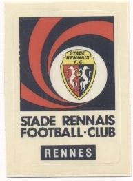 наклейка футбол Ренн (Франція)1 / Stade Rennais, France football logo sticker