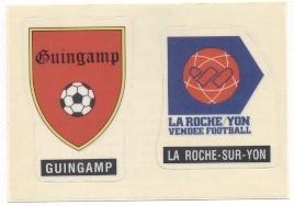 наклейка футбол Генгам+Ля Рош (Франція) / Guingamp+La Roche, France logo sticker