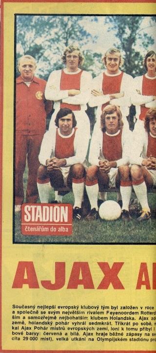постер футбол Аякс Амстердам (Нідерланди) 1973 /Ajax,Netherlands football poster