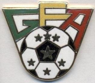 Гренада, федерація футболу, №2, ЕМАЛЬ / Grenada football federation pin badge
