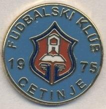футбол.клуб Цетінє (Чорногорія) ЕМАЛЬ / FK Cetinje,Montenegro football pin badge