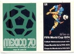 наклейка футбол Чемп-т Світу 1970+1974 Мекс.+Німеч./FIFA World Cup logo sticker