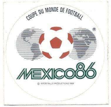 наклейка футбол Чемпіонат Світу 1986 Мексика / FIFA World Cup 1986 logo sticker