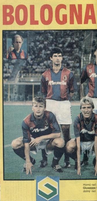 постер футбол Болонья (Італія) 1990 / FC Bologna, Italy football club poster