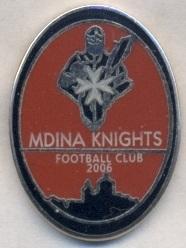 футбольний клуб Мдіна (Мальта)2 ЕМАЛЬ /Mdina Knights FC,Malta football pin badge