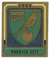 наклейка блискуча футбол Норвіч Сіті (Англія) /Norwich City,England logo sticker