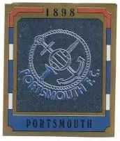 наклейка блискуча футбол Портсмут (Англія) / Portsmouth FC, England logo sticker