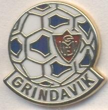 футбол.клуб Гріндавік (Ісландія)1 ЕМАЛЬ/UMF Grindavik,Iceland football pin badge